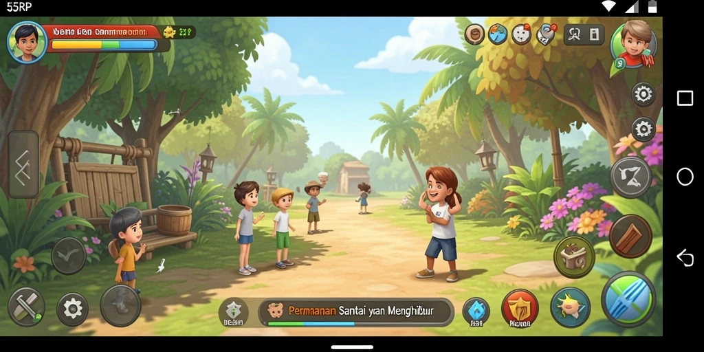 Tampilan gameplay 55RP yang seru dan mengasyikkan.