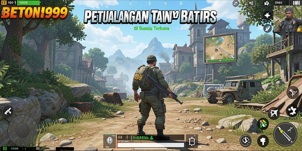 Tampilan utama gameplay BETON999 dengan dunia terbuka yang menakjubkan.