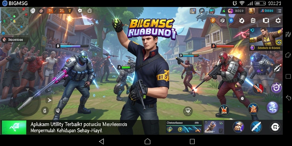Tampilan antarmuka pengguna BIGMSG yang menarik dan fungsional.