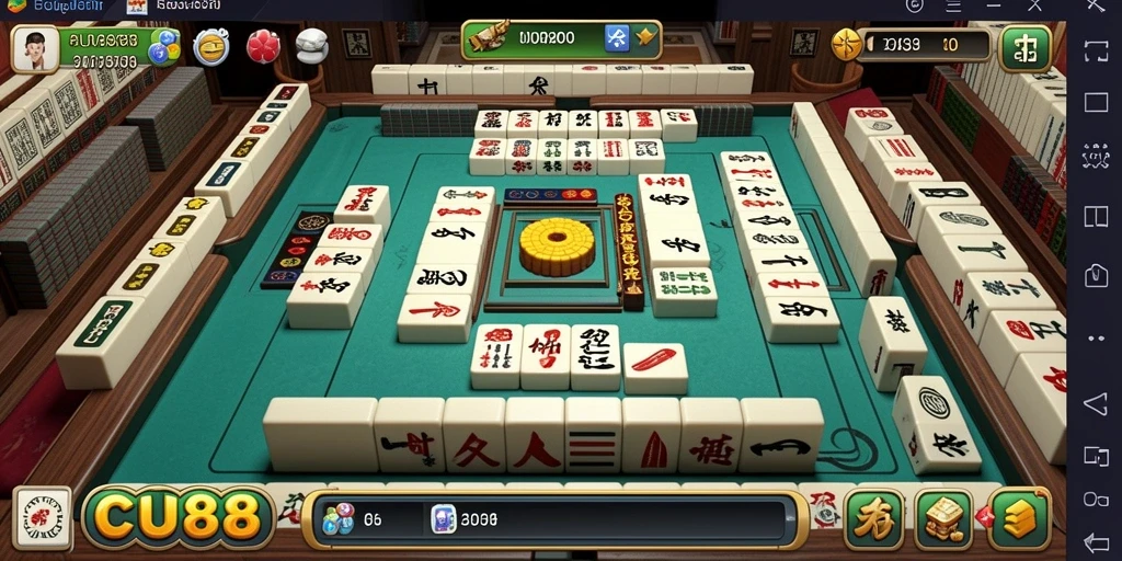 Gameplay Mahjong yang menarik di CU888 dengan grafis menawan.
