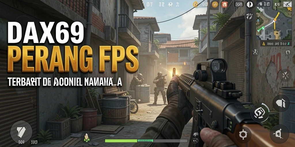 Screenshot DAX69 menampilkan aksi seru dalam pertempuran FPS.