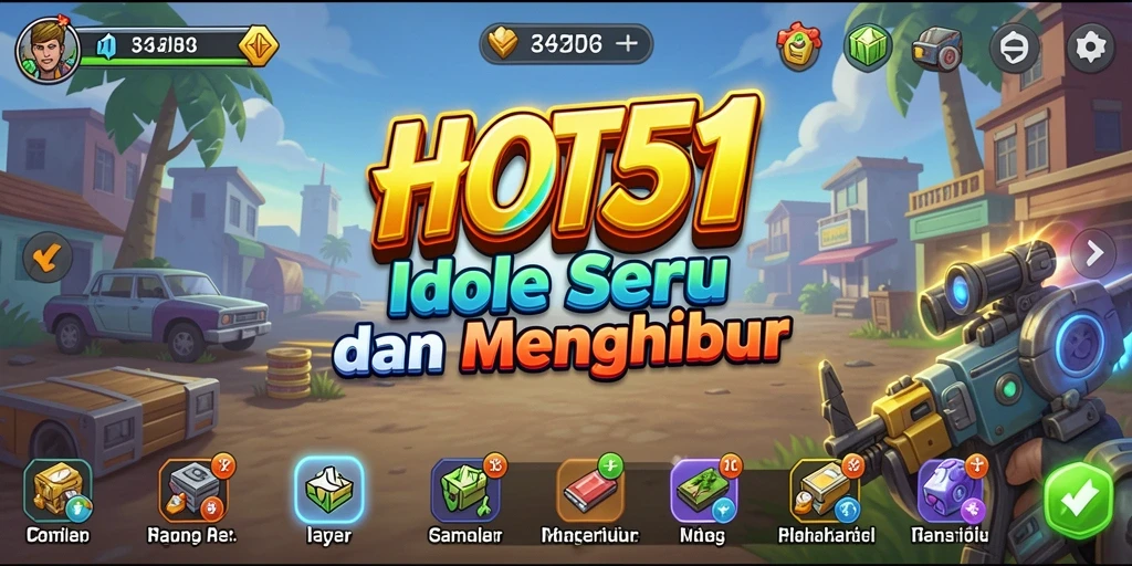 Tampilan gameplay HOT51 yang menarik dan penuh warna.