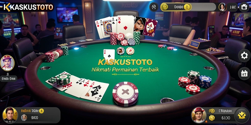 Tampilan gameplay poker seru di KASKUSTOTO dengan pengalaman mendebarkan.
