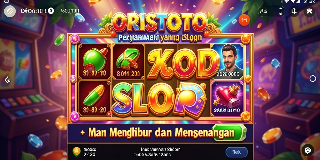 Screenshot utama ORISTOTO menampilkan gameplay Slot yang dinamis dan penuh warna.