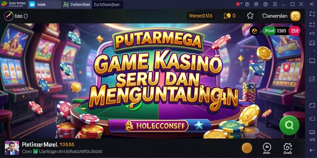 Tampilan utama gameplay PUTARMEGA yang seru dan penuh warna.