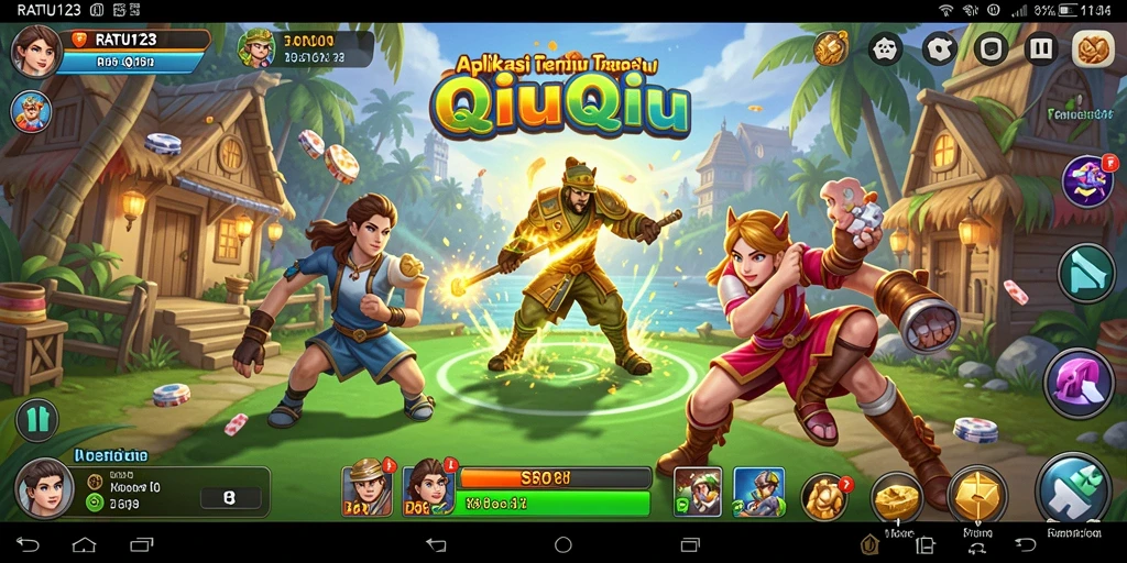 Tampilan gameplay QiuQiu yang seru dan menantang di RATU123.