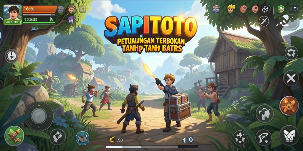 Tampilan gameplay SAPITOTO dalam dunia Open World yang luas.