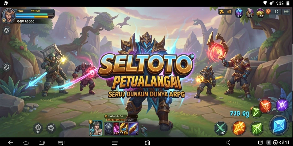Tampilan aksi seru dalam gameplay SELTOTO ARPG.