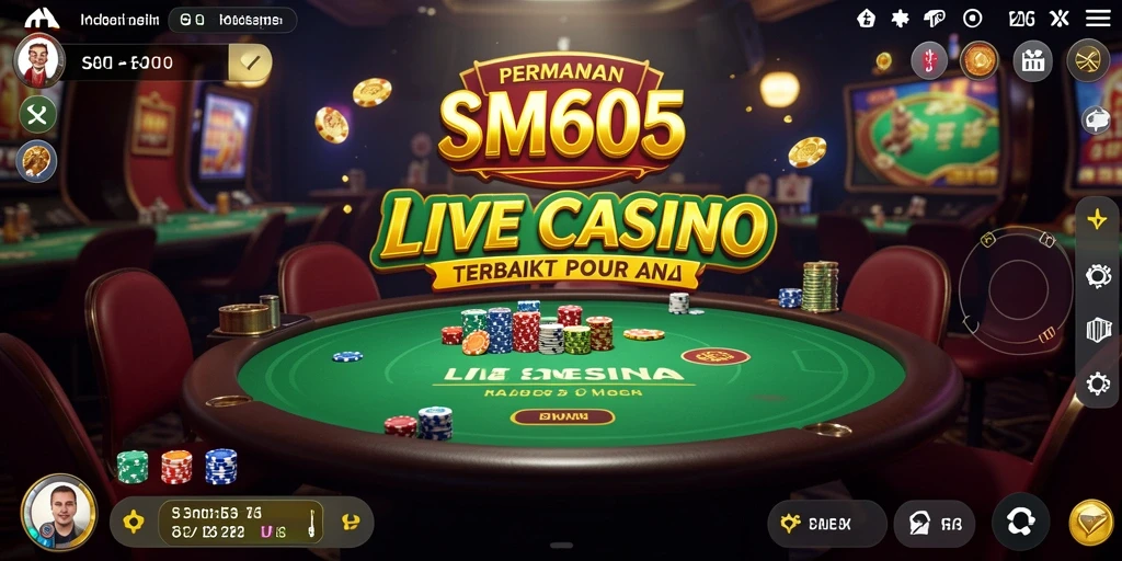 Tampilan gameplay Live Casino yang menegangkan dan interaktif.